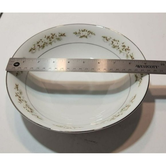 Vtg International Silver Company 326 "Springtime" Serving Bowl Silver Rim - Picture 9 of 10